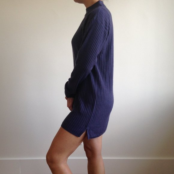 Conviction Sport - Dark Purple Sweater Dress - Picture 10 of 11